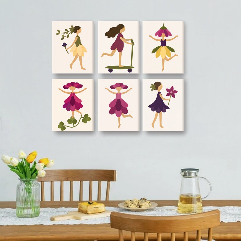 6 Mini Paintings | Nimfen Set