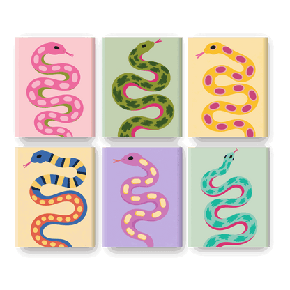 6 Mini Paintings | Slangen Parade Set