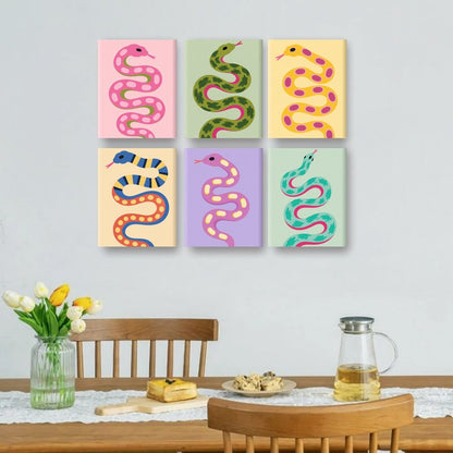6 Mini Paintings | Slangen Parade Set