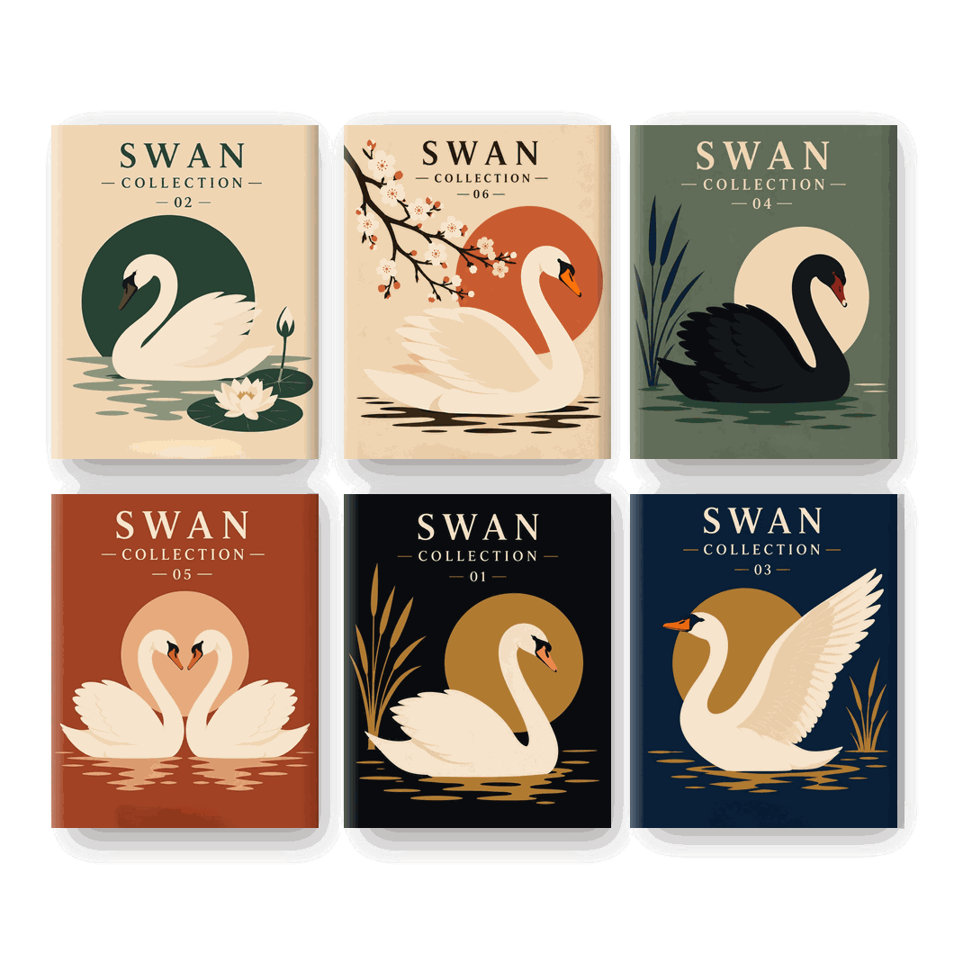 6 Mini Paintings | Zwaan Set