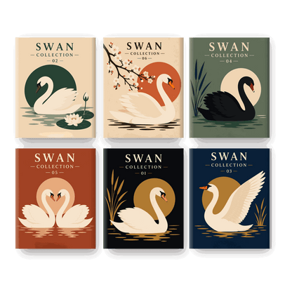 6 Mini Paintings | Zwaan Set