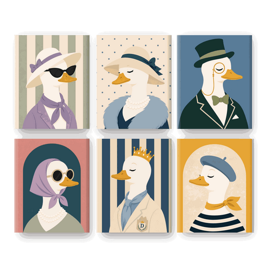 6 Mini Paintings | Fancy Eend Set