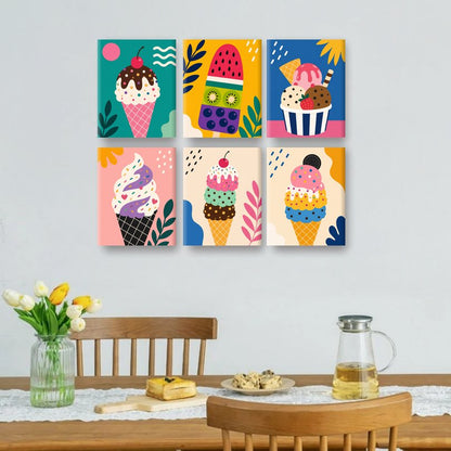6 Mini Paintings | Ijsjes Set