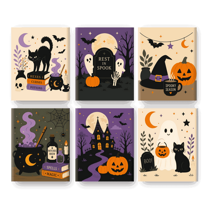 6 Mini Paintings | Heksen Keuken Set - Schilder Op Nummers