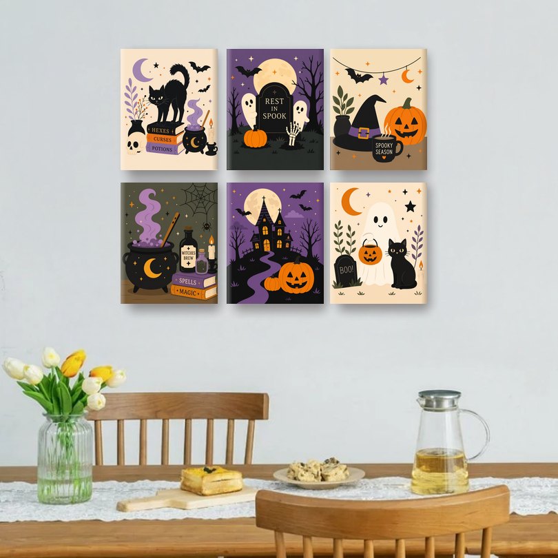 6 Mini Paintings | Heksen Keuken Set