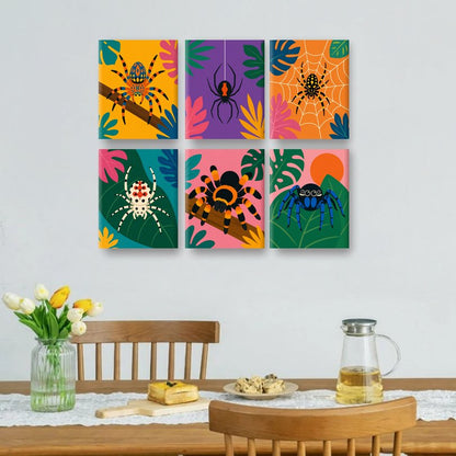 6 Mini Paintings | Exotische Spin Set