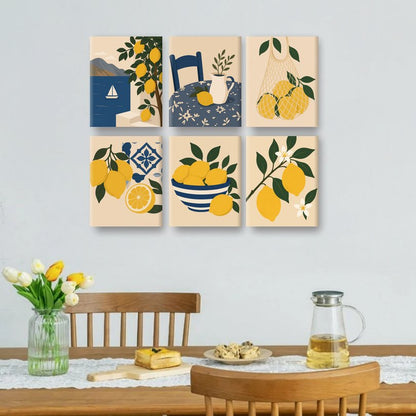 6 Mini Paintings | Amalfi Set