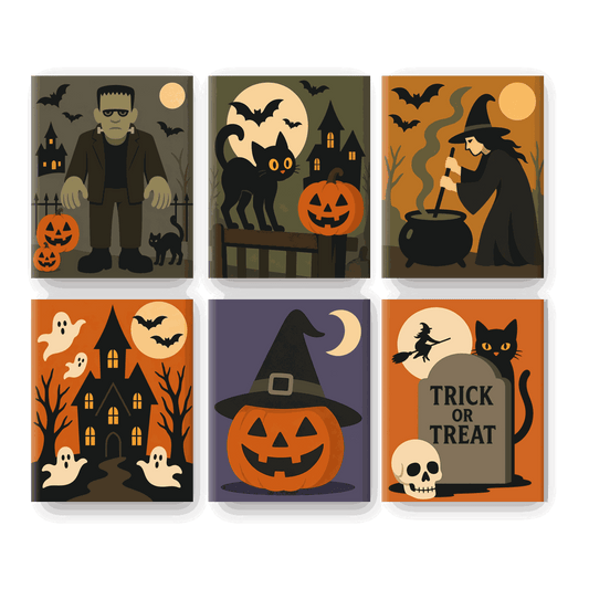 6 Mini Paintings | Halloween Spoken Set