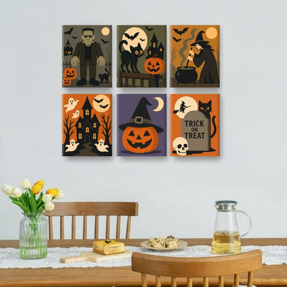 6 Mini Paintings | Halloween Spoken Set
