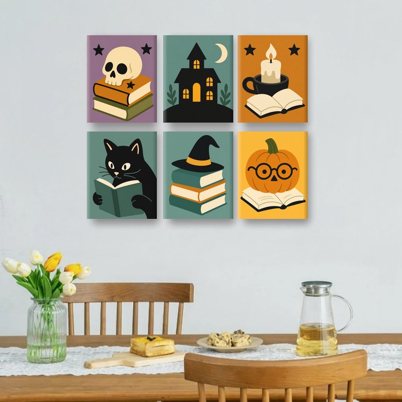 6 Mini Paintings | Heks Bibliotheek Set