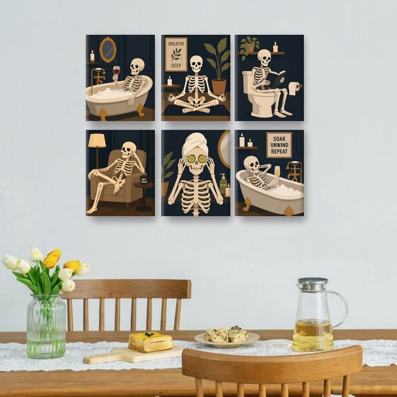 6 Mini Paintings | Soaking My Bones Set