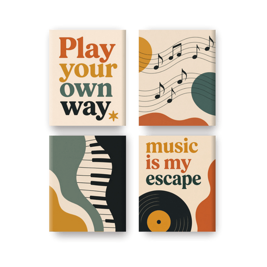 4 Mini Paintings | Muziek Set