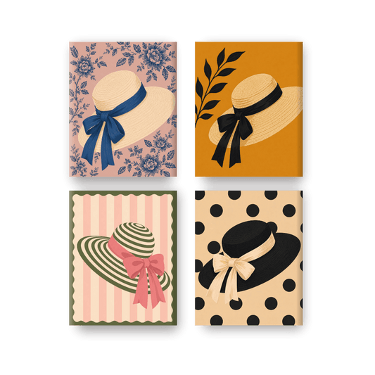 4 Mini Paintings | Zomerhoed Set