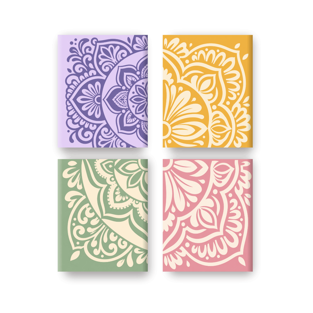 4 Mini Paintings | Mandala Set