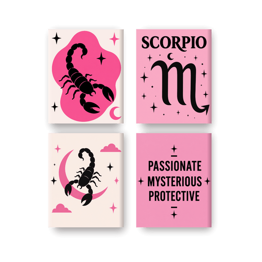 4 Mini Paintings | Schorpioen Set