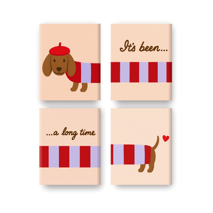4 Mini Paintings | It's Been a Long Time Set