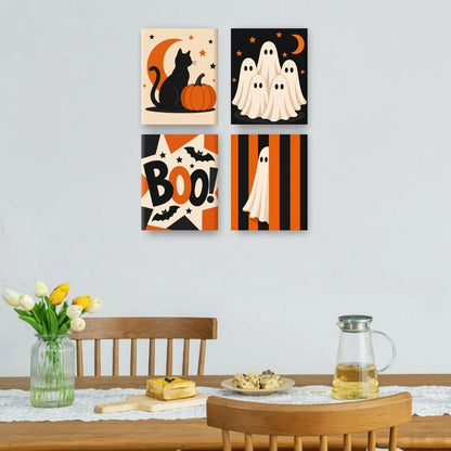 4 Mini Paintings | Boo Crew Set