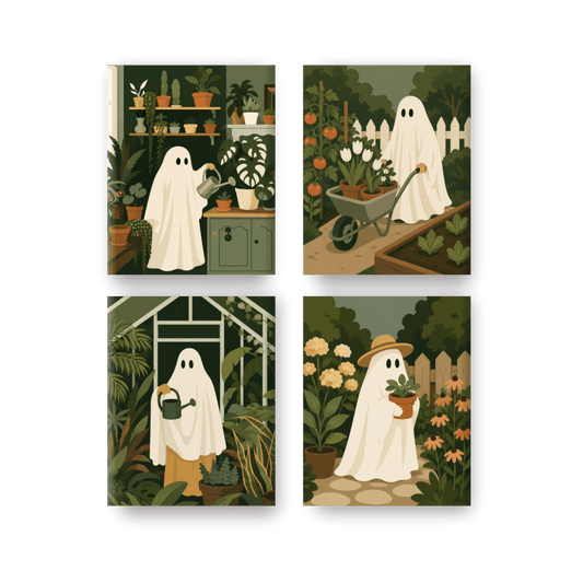 4 Mini Paintings | Spook Tuin Set