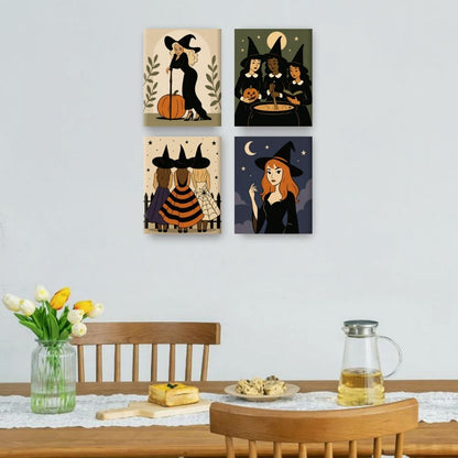 4 Mini Paintings | Heksenuur Set