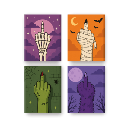 4 Mini Paintings | Zero Boos Given Set