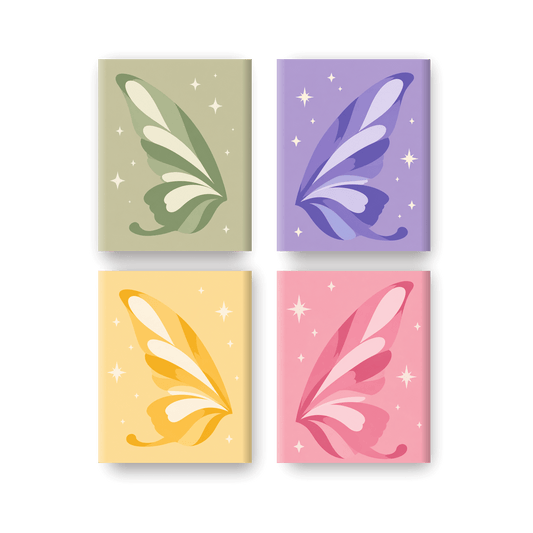 4 Mini Paintings | Feeënvleugels Set