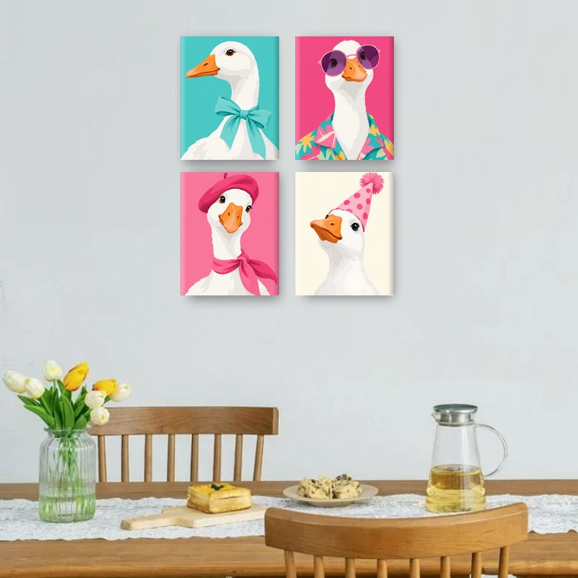 4 Mini Paintings | Gans Glamour Set