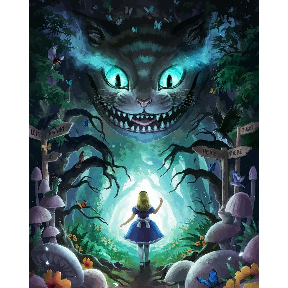 Schilder Op Nummers - Wonderland Betreden - by Jojoesart