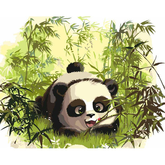 Schilder Op Nummers - Grote Panda - by Vink