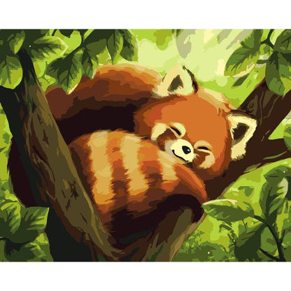 Schilder Op Nummers - Rode Panda - by Vink