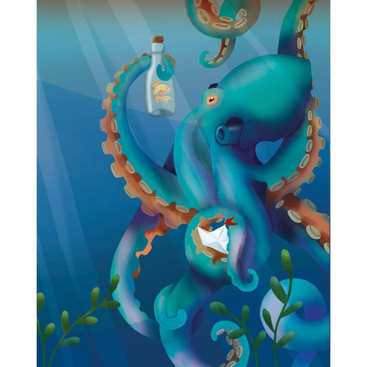 Schilder Op Nummers - Octopus - by Anneke Schipper