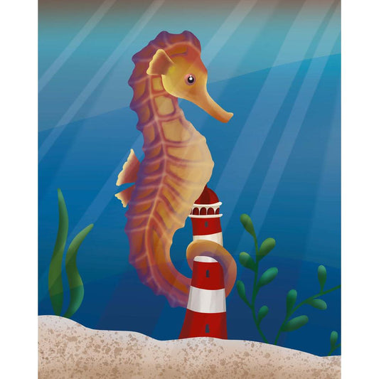 Schilder Op Nummers - Zeepaardje - by Anneke Schipper