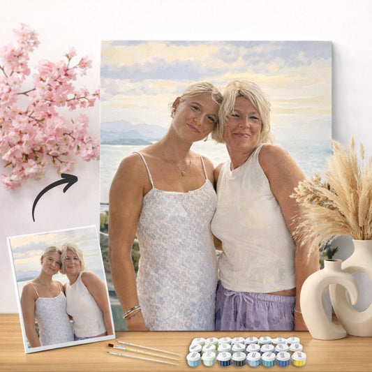 Moederdag Cadeau – Schilderen op Nummers Eigen Foto Pakket
