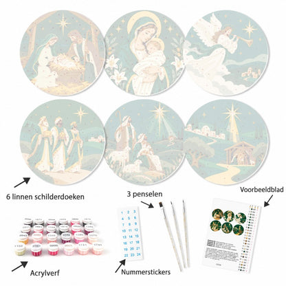 Schilder op Nummer Placemats – Eerste Ster Set