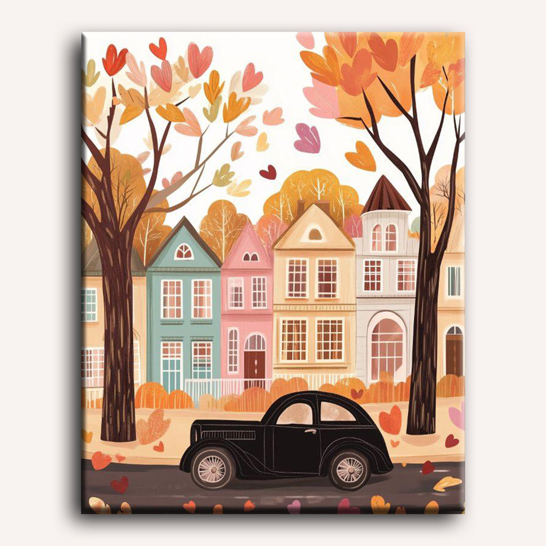 Oldtimer in de herfst