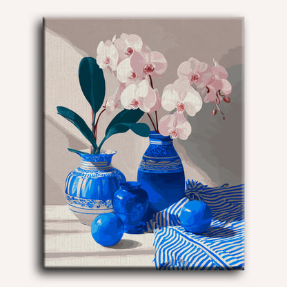 Orchidee en porselein