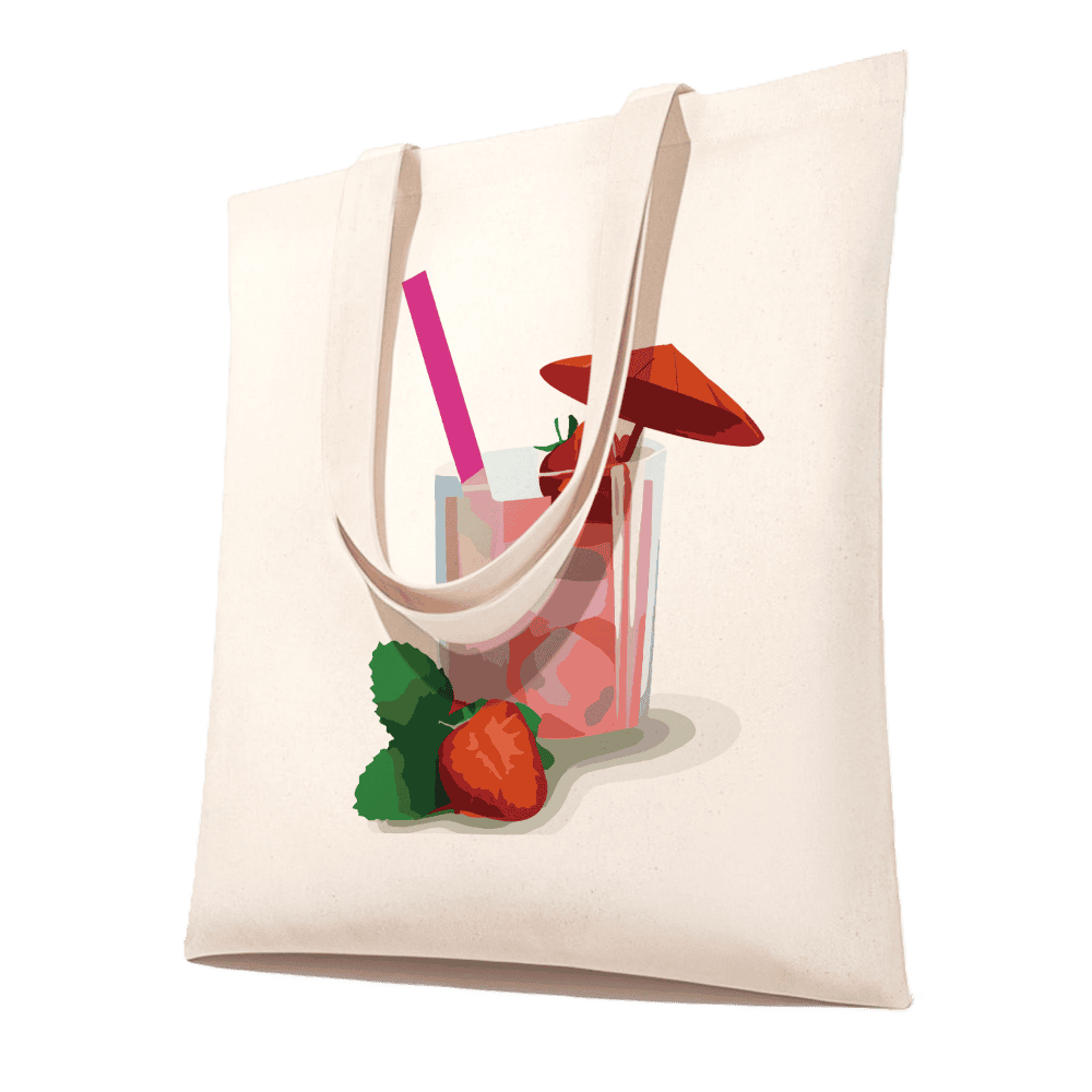 Schilder Op Nummers   Schilderen op Nummer Totebag   Strawberry Daiquiri Cocktail