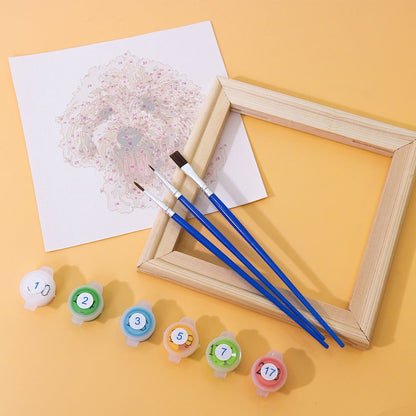 6 Mini Paintings | Honden set