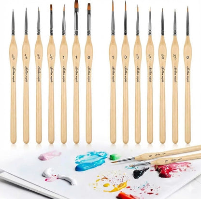 Luxe penselen set - 15 stuks