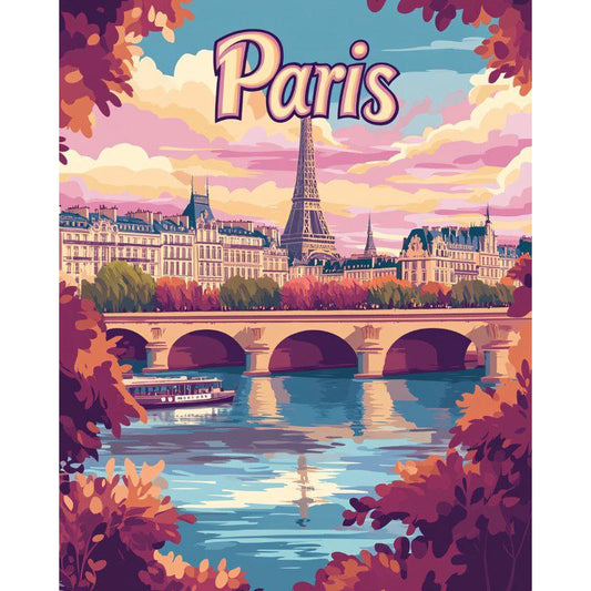 Schilder Op Nummers - Paris - Reisposter
