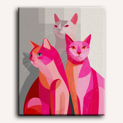 Roze katten