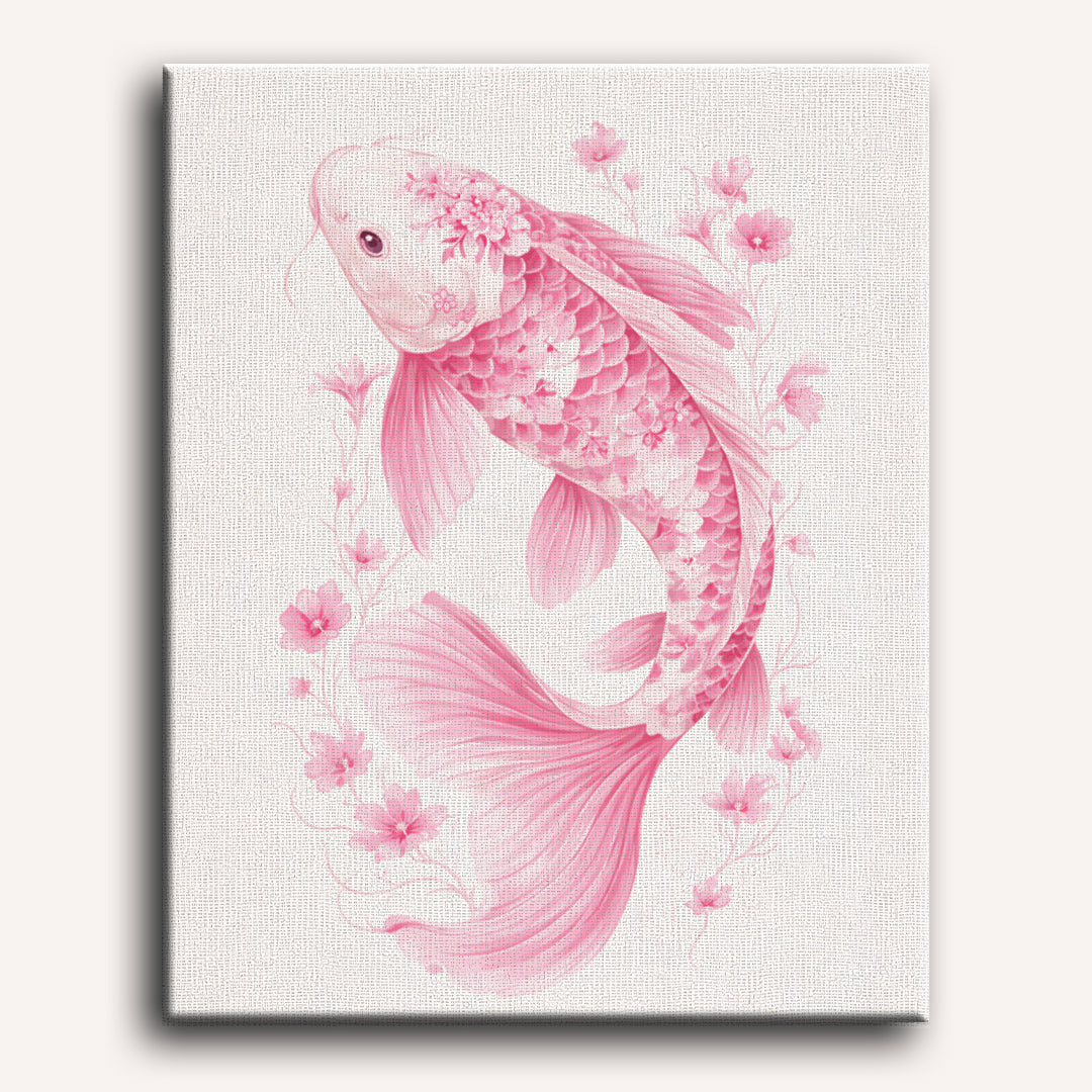 Roze Porseleinen koi