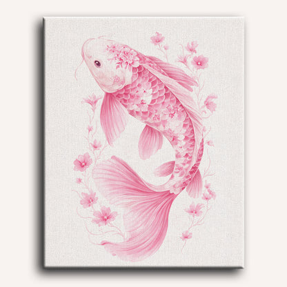 Roze Porseleinen koi