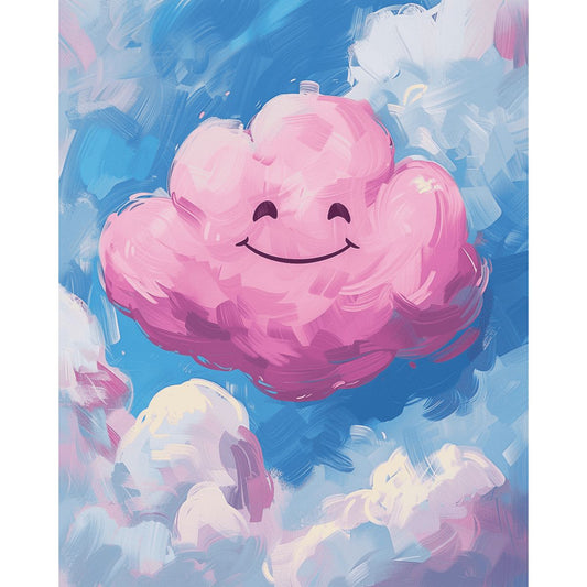 Schilder Op Nummers - Blije Wolk