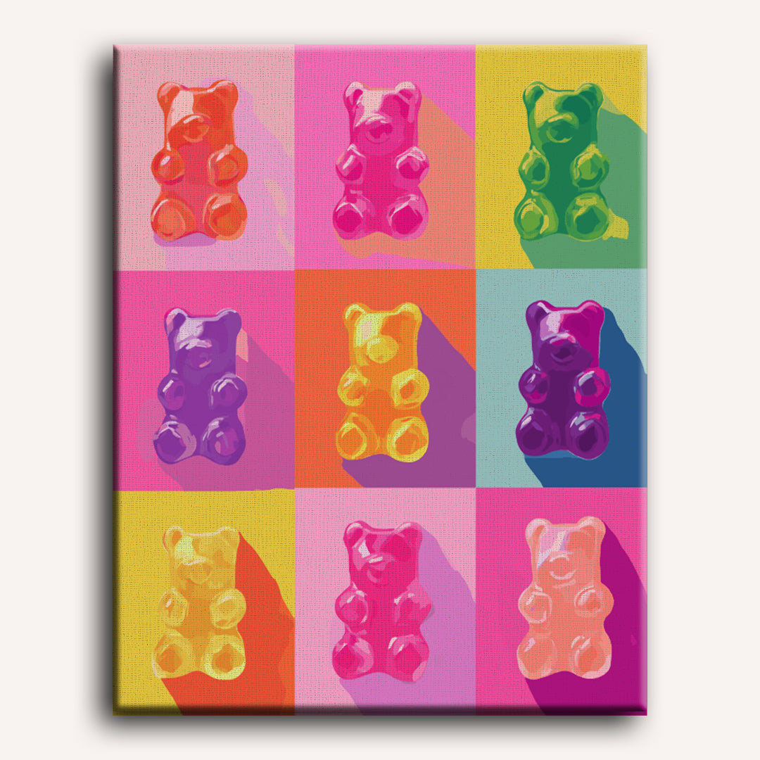 Pop-art snoepjes