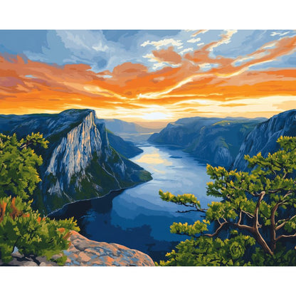 Schilder Op Nummers - Preikestolen in Noorwegen