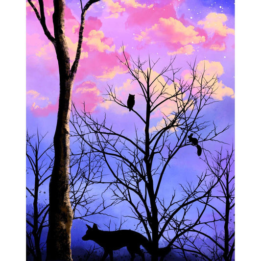 Schilder Op Nummers - Purple Sky - By Tiny Tami