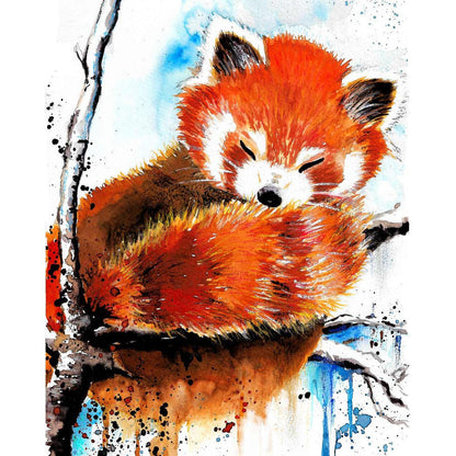 Schilder Op Nummers - Red Panda - By Tiny Tami