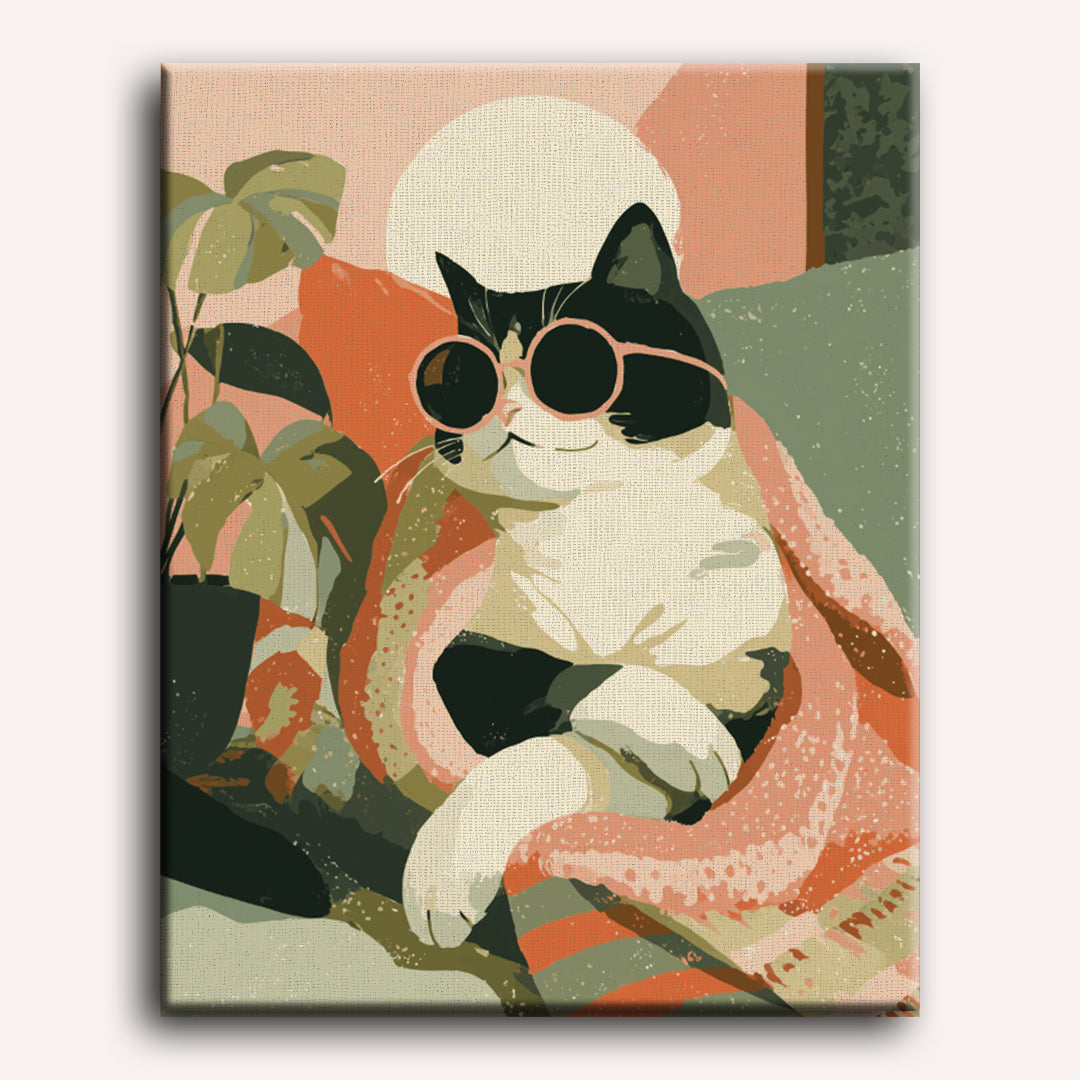 Ontspannen kat