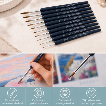Premium penselen Set | 10 Stuks