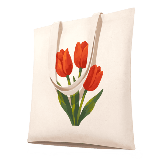 Schilderen op Nummer Totebag Tulpen